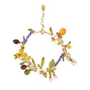 Les Nereides Mutli element of the Provence garden thin bracelet